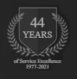 44 Years of Service Excellence 1977-2021